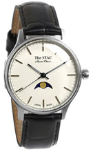 画像をギャラリービューアに読み込む, Classic Moonphase 36mm ムーンフェイズ バーインデックス ホワイトダイヤル ブラッククロコ型押し