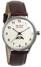 画像をギャラリービューアに読み込む, Classic Moonphase 36mm ムーンフェイズ アラビアインデックス ホワイトダイヤル ブラウンスムースレザー