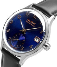 画像をギャラリービューアに読み込む, Authentic Round 36mm アラビアインデックス ブルーダイヤル ブラックスムースレザー