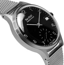 画像をギャラリービューアに読み込む, Authentic Round 36mm アラビアインデックス ブラックダイヤル ステンレスメッシュベルト