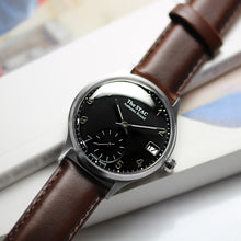 画像をギャラリービューアに読み込む, Authentic Round 36mm アラビアインデックス ブラックダイヤル ブラウンスムースレザー