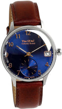 画像をギャラリービューアに読み込む, Authentic Round 36mm アラビアインデックス ブルーダイヤル ブラウンスムースレザー