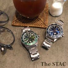 画像をギャラリービューアに読み込む, Classic Scuba 200 38mm ダイバーズウォッチ スイープセコンド グリーン