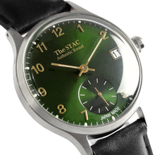 画像をギャラリービューアに読み込む, Authentic Round 36mm アラビアインデックス グリーンダイヤル ブラックスムースレザー