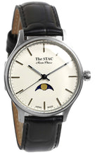 Load image into Gallery viewer, Classic Moonphase 36mm Moonphase Bar Index White Dial Black Croco Embossed
