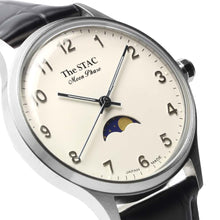 Load image into Gallery viewer, Classic Moonphase 36mm Moonphase Arabic numerals White dial Black crocodile embossed
