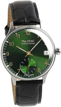 Load image into Gallery viewer, Authentic Round 36mm Arabic numerals Green dial Black croco embossed leather
