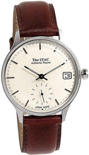 Load image into Gallery viewer, Authentic Round 36mm Bar Index White Dial Brown Smooth Leather
