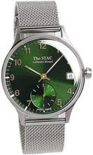 Load image into Gallery viewer, Authentic Round 36mm Arabic Index Green Dial Stainless Steel Mesh Belt
