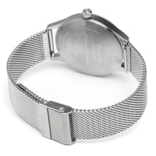 Load image into Gallery viewer, Authentic Round 36mm bar index white dial stainless mesh belt

