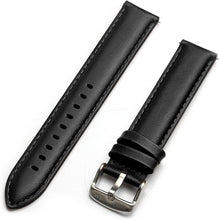 Load image into Gallery viewer, Replacement belt belt width 18mm Italian leather smooth black
