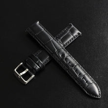 Load image into Gallery viewer, Replacement belt belt width 18mm Italian leather croco embossed black
