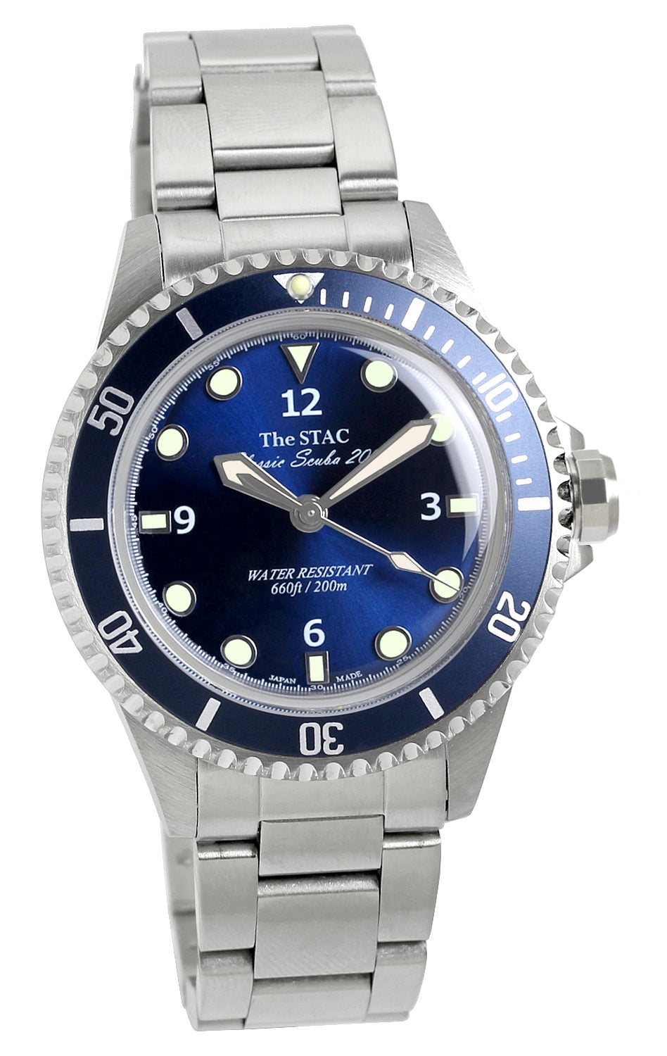 くまの様 レトロダイバーズ 38mm スイープセコンド ベルトセット/アイボリー Classic Scuba 200 38mm ダイバーズウォッチ スイープセコンド