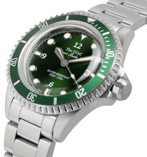 Load image into Gallery viewer, Classic Scuba 200 38mm Diver&#39;s Watch Sweep Seconds Green
