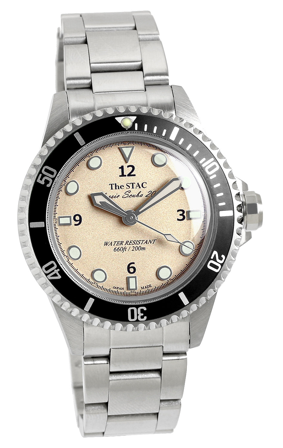 Classic Scuba 200 38mm Diver's Watch Sweep Seconds Ivory – The STAC
